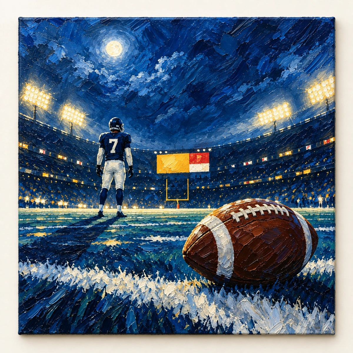 under the stadium moon, artwork