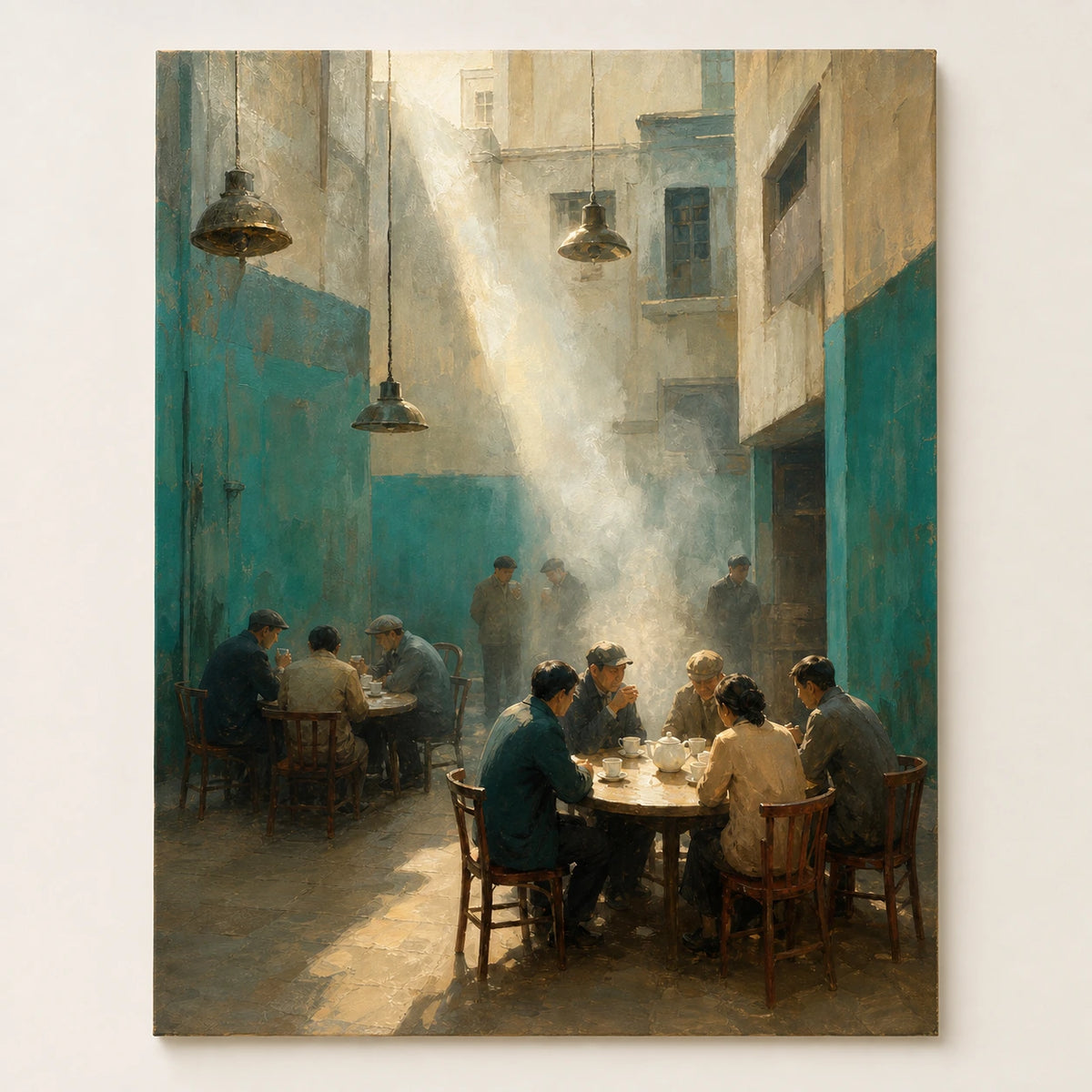 courtyard tea, artwork
