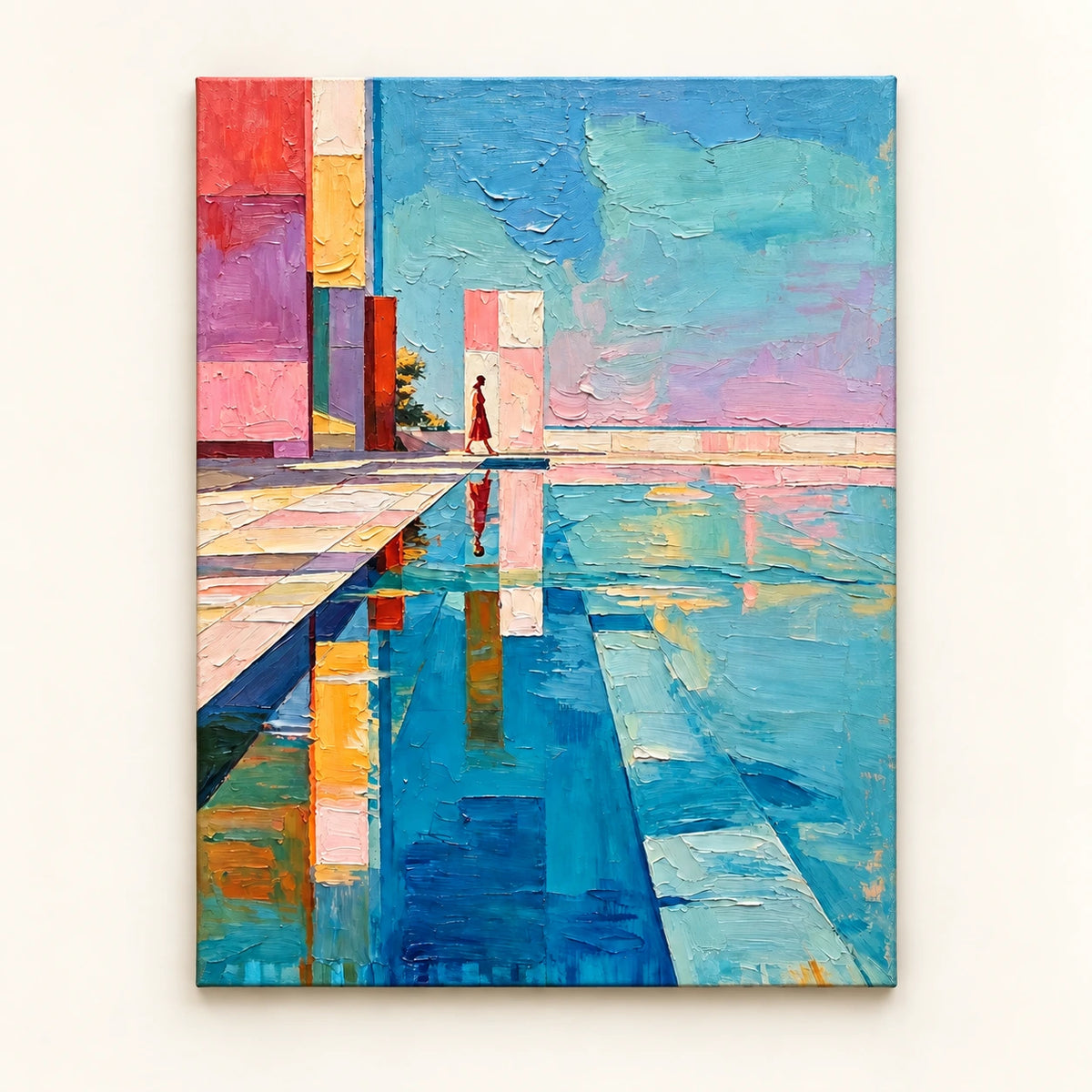 quiet poolside passage, artwork