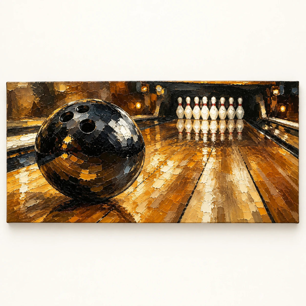 midnight bowling lane, artwork