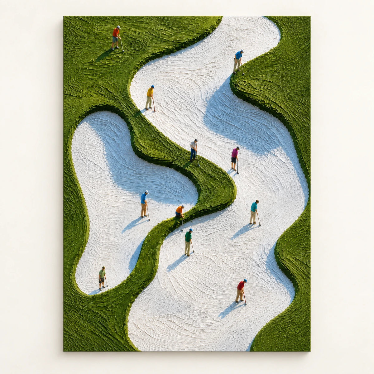 Hand-Painted Artwork | Checking the Line [noon:artwork]