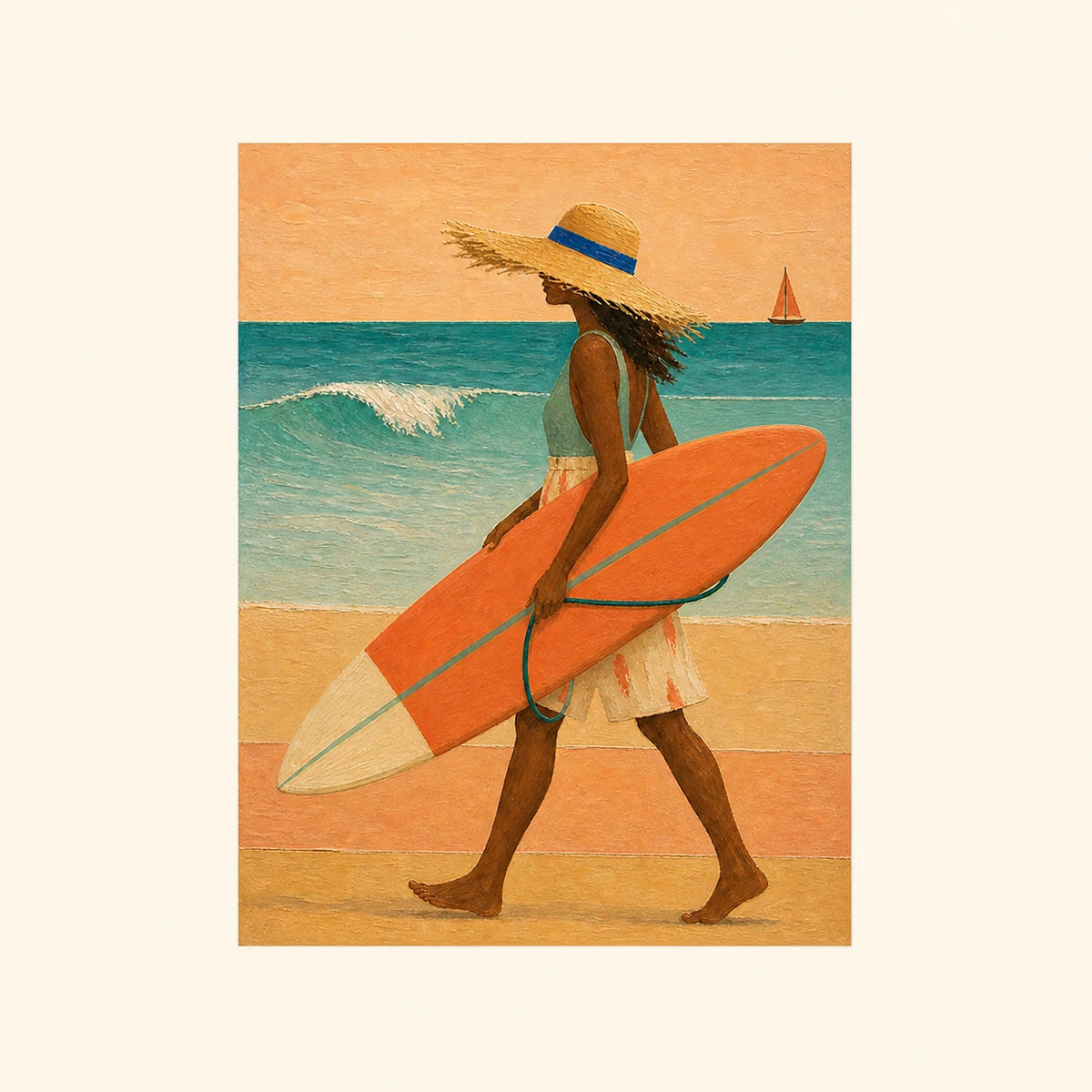 coastal stride, artwork