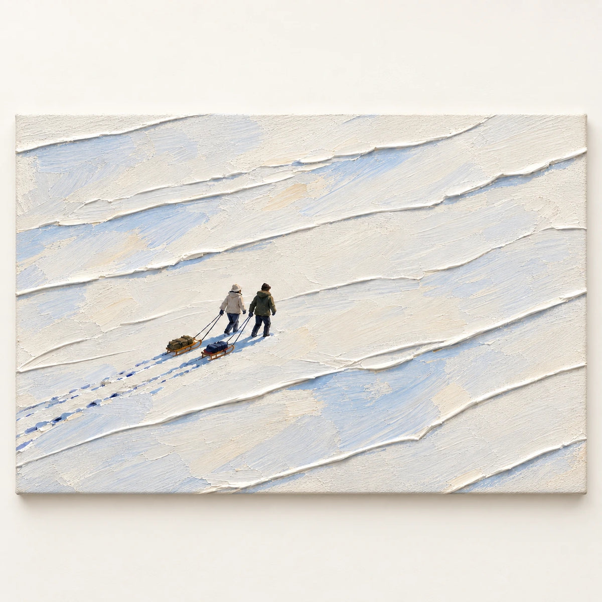 winter trek, artwork