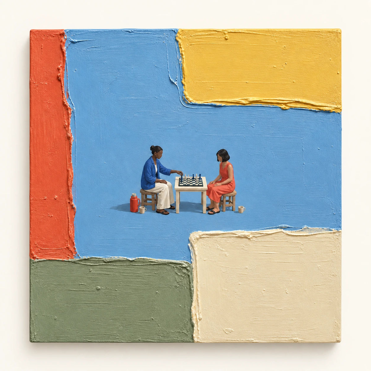 blue hour chess, artwork