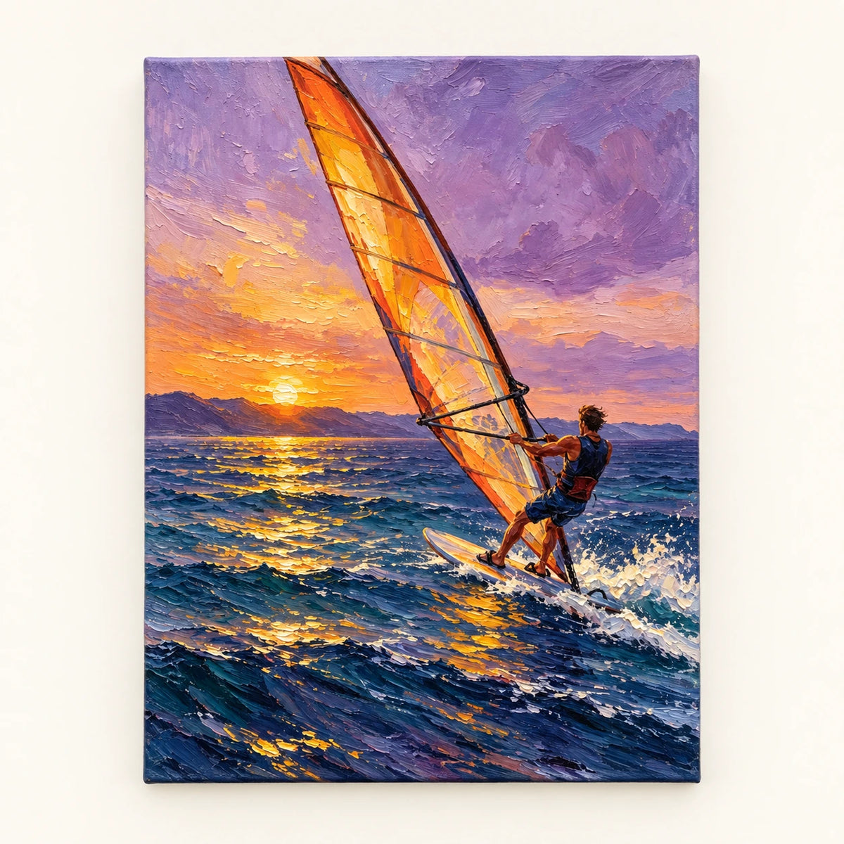 Hand-Painted Artwork | Golden Wind Over the Sea [noon:artwork]