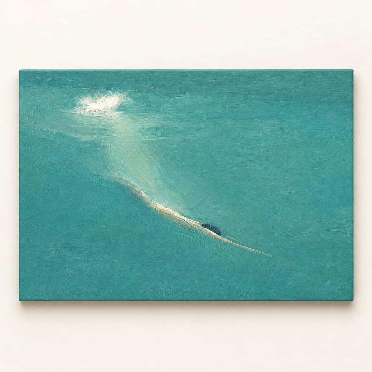 quiet turquoise break, artwork