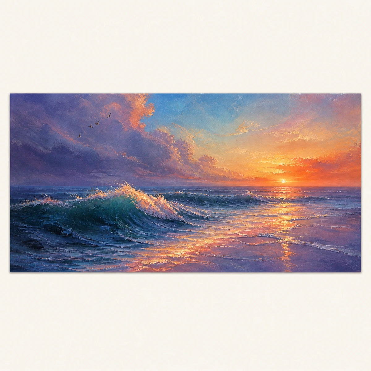 Hand-Painted Artwork | Open Water at Sundow [noon:artwork]