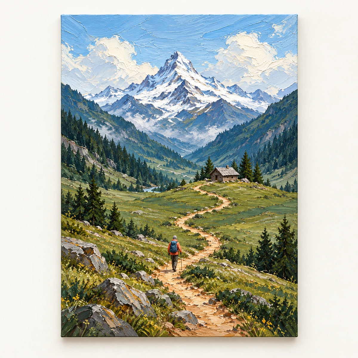 trail to alpine heights, artwork