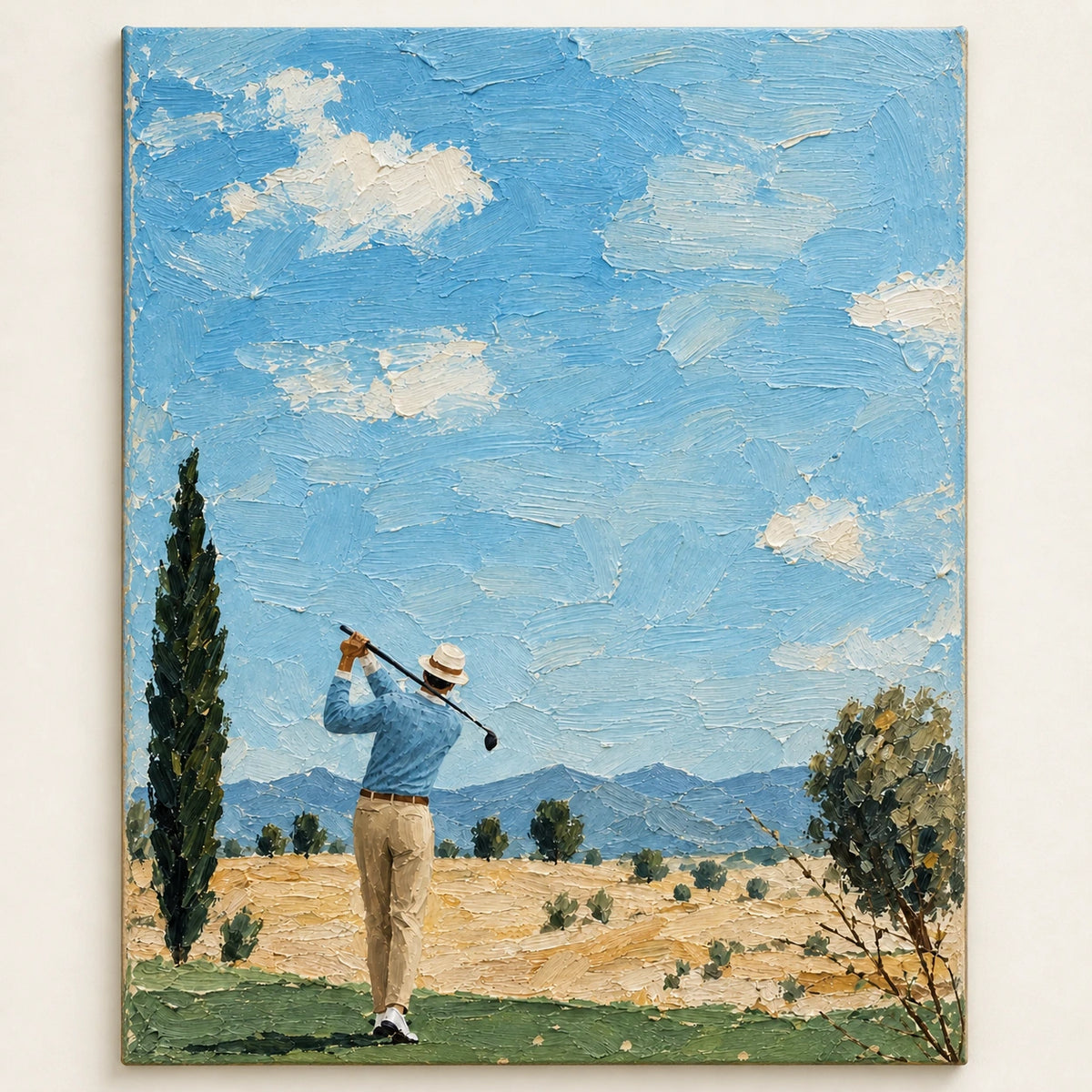 fairway under open skies, artwork