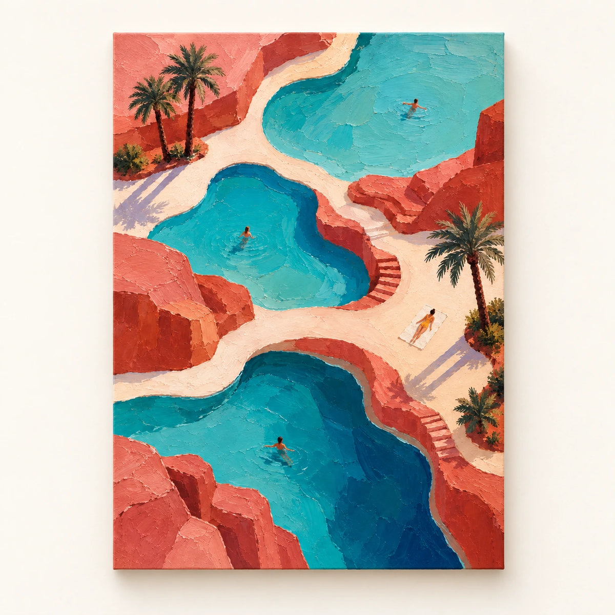 terracotta oasis pools, artwork