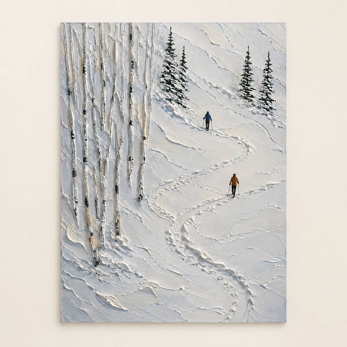 tracks through winter, artwork