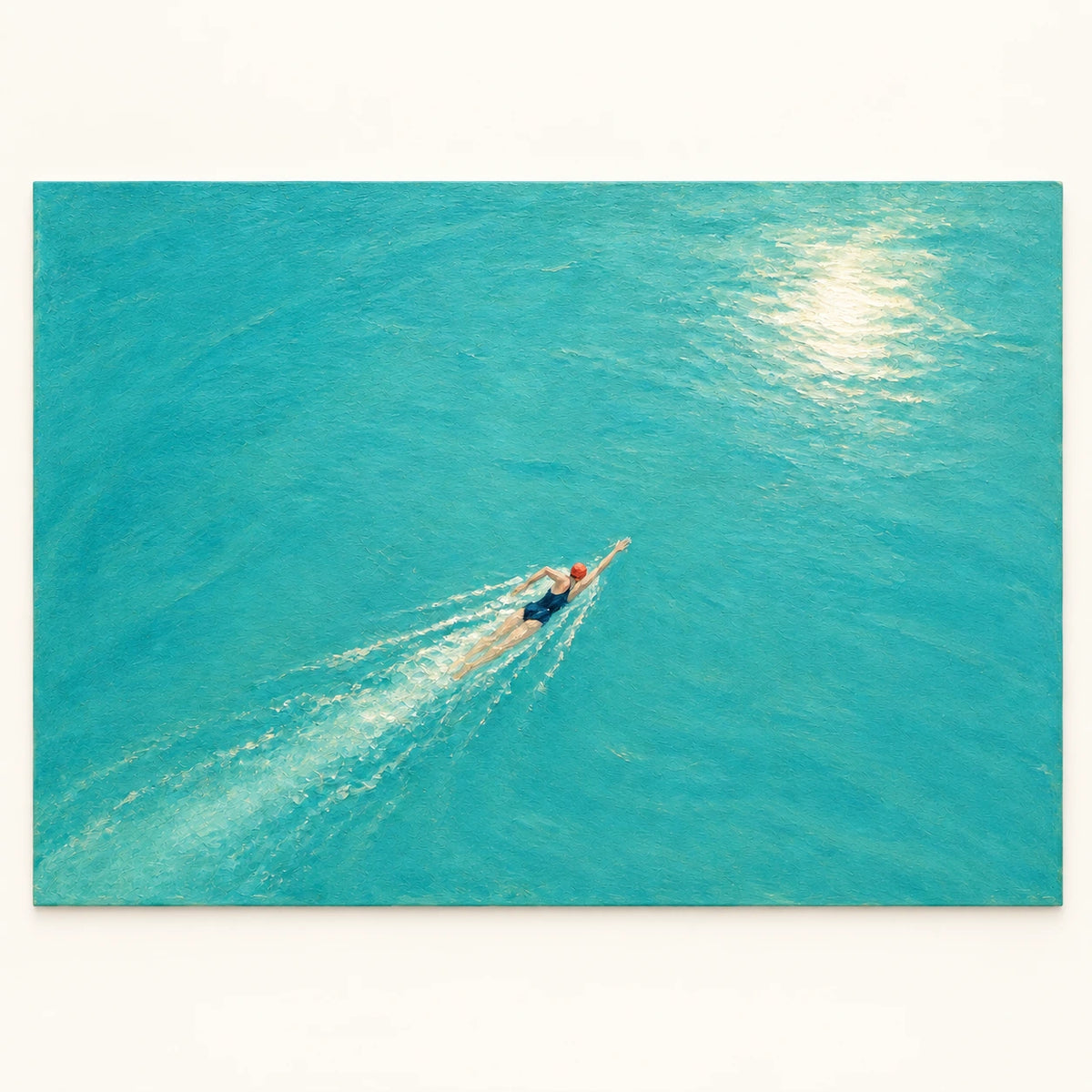 into open water, artwork