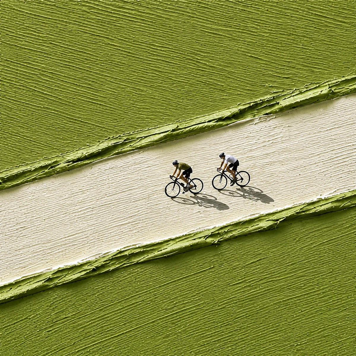 Hand-Painted Artwork | Greenway Riders [noon:detail:composition]
