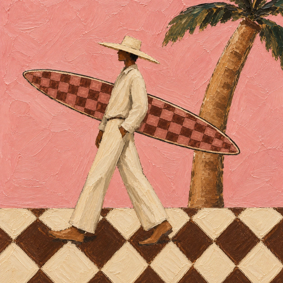 Hand-Painted Artwork | Boardwalk Rhythm [noon:detail:composition]