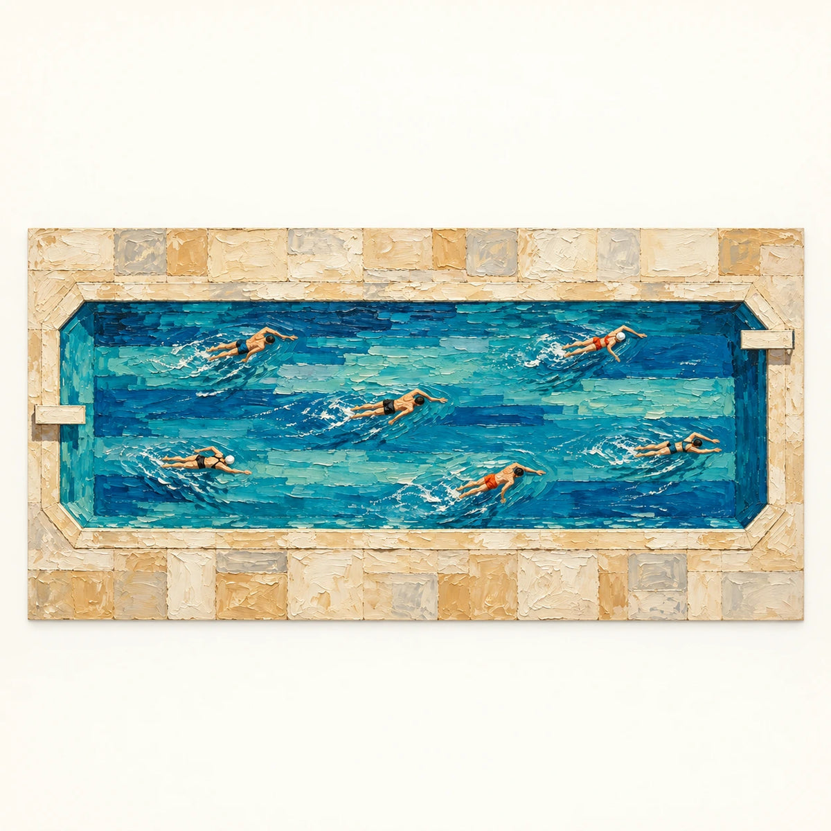 poolside spring, artwork