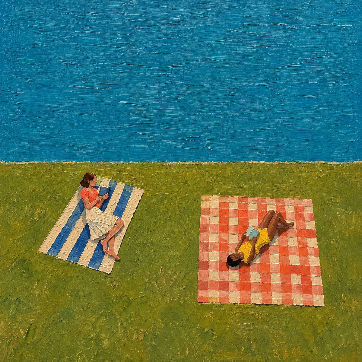 Hand-Painted Artwork | Blue Water, Open Afternoo [noon:artwork]