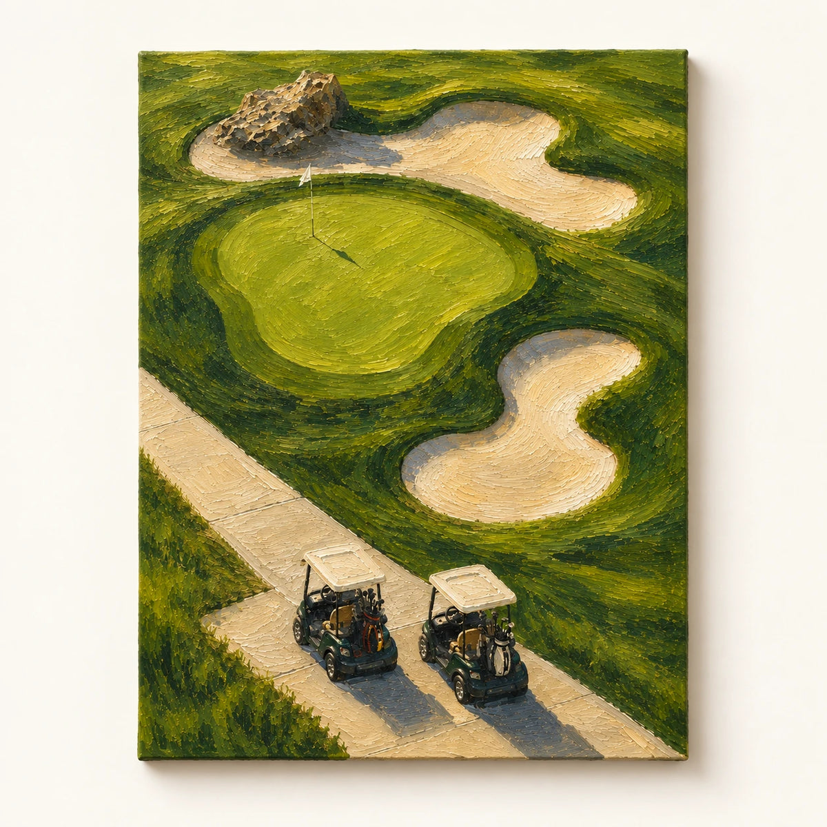 Hand-Painted Artwork | Fairway Afterglow [noon:artwork]