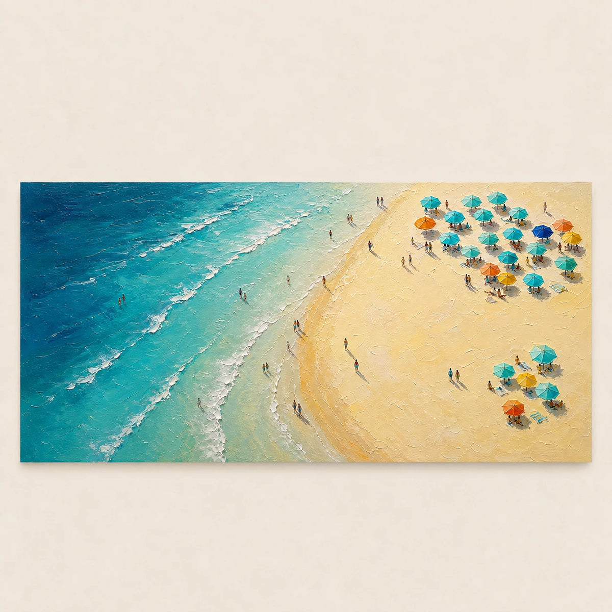 sunlit shoreline, artwork