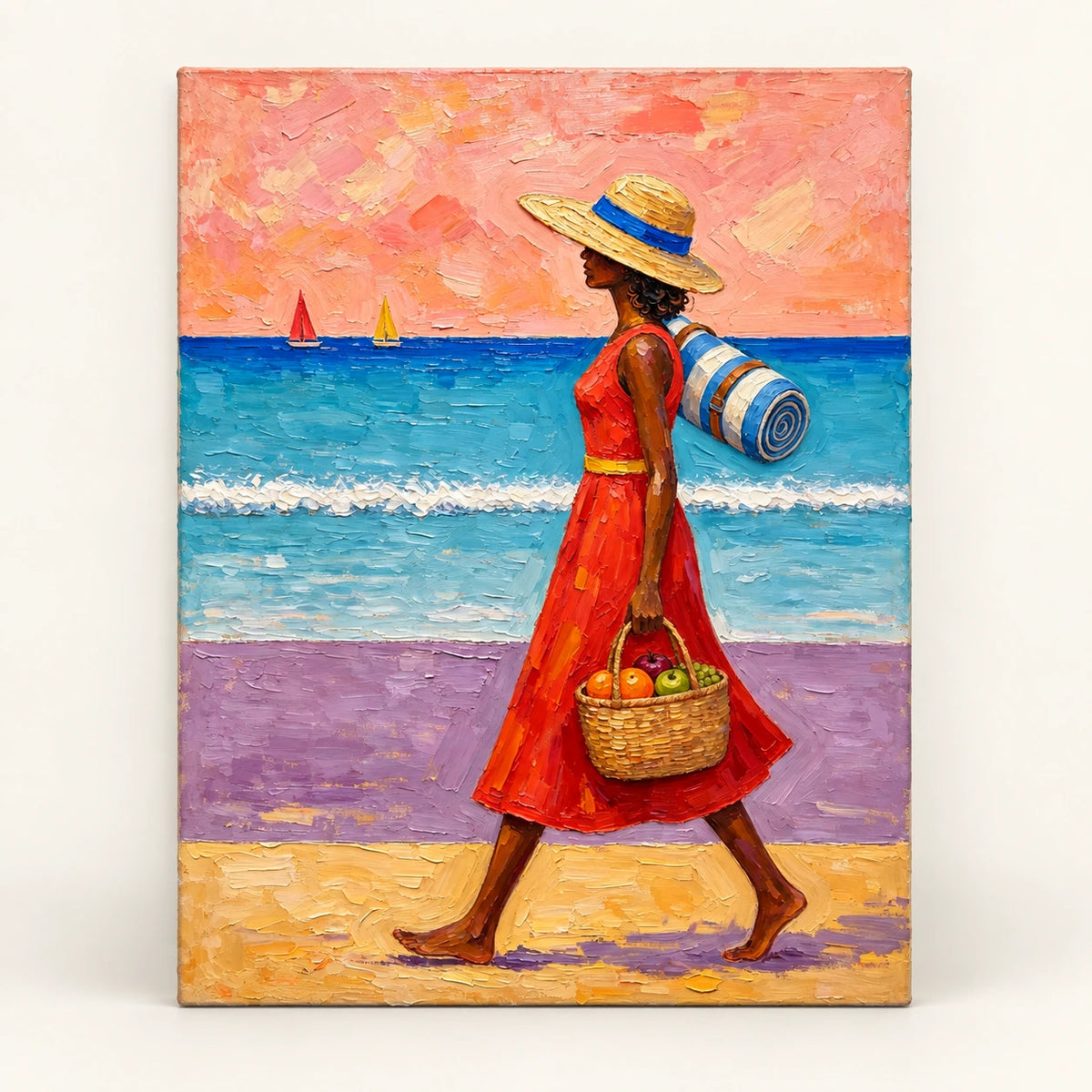 coastal stroll, artwork