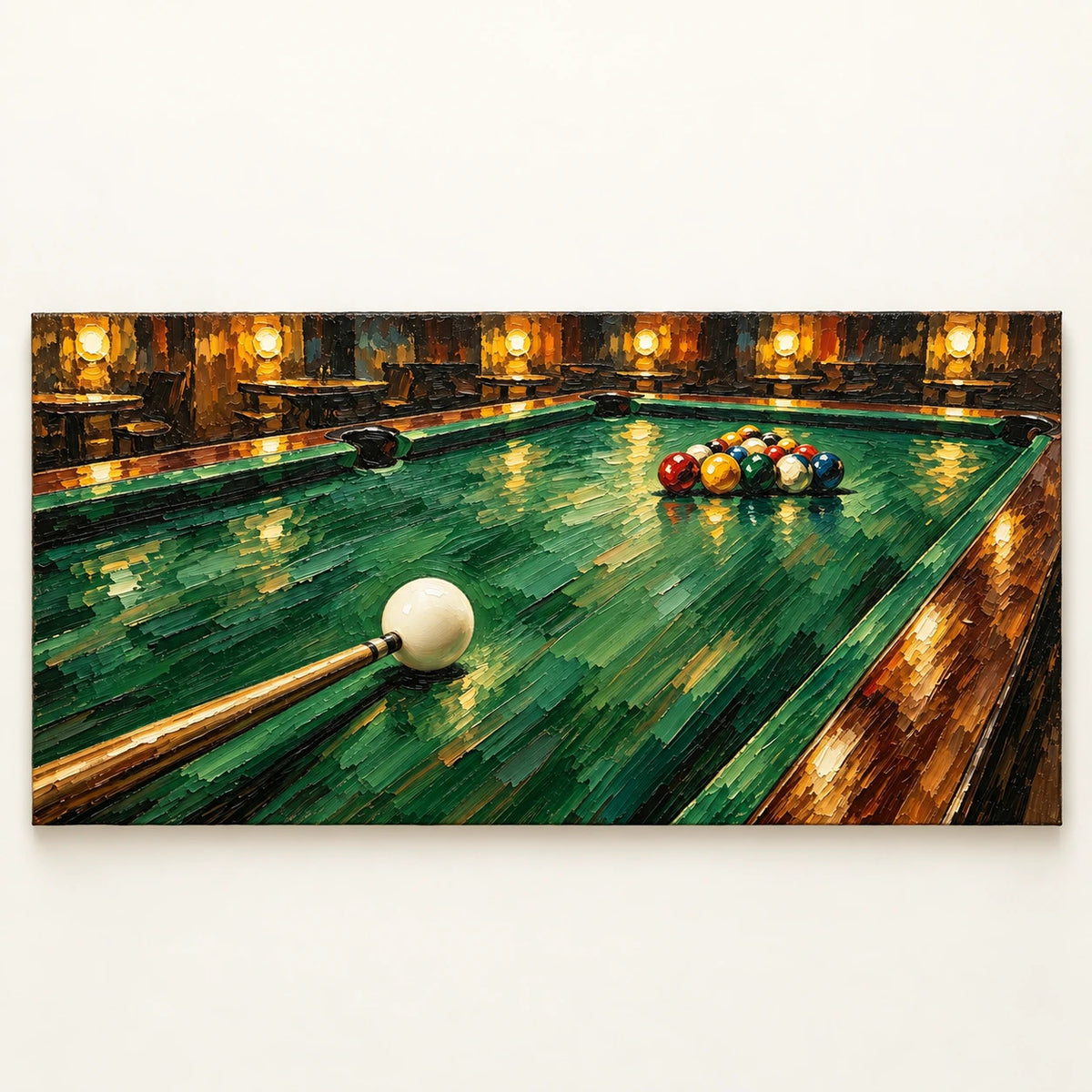 Hand-Painted Artwork | Pool Hall Break [noon:artwork]