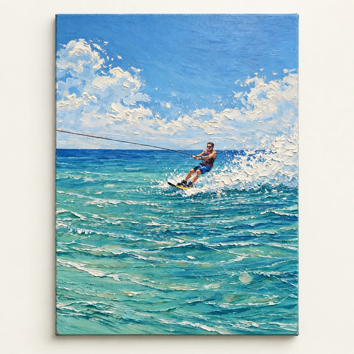 surfing the whitewater, artwork