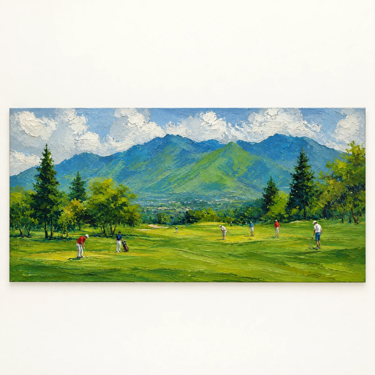 Hand-Painted Artwork | Mountain Fairway [noon:artwork]