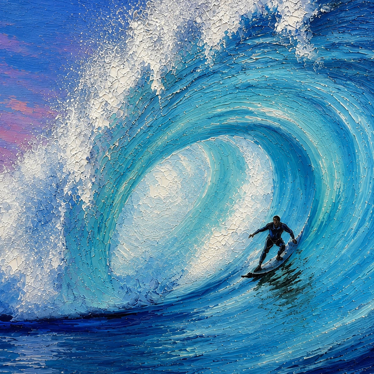blue momentum, paint texture