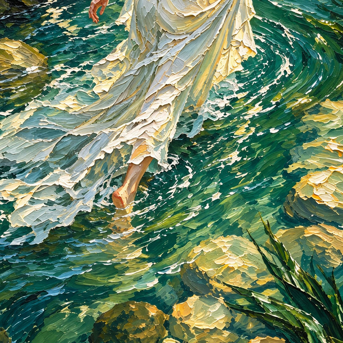 riverlight drift, paint texture