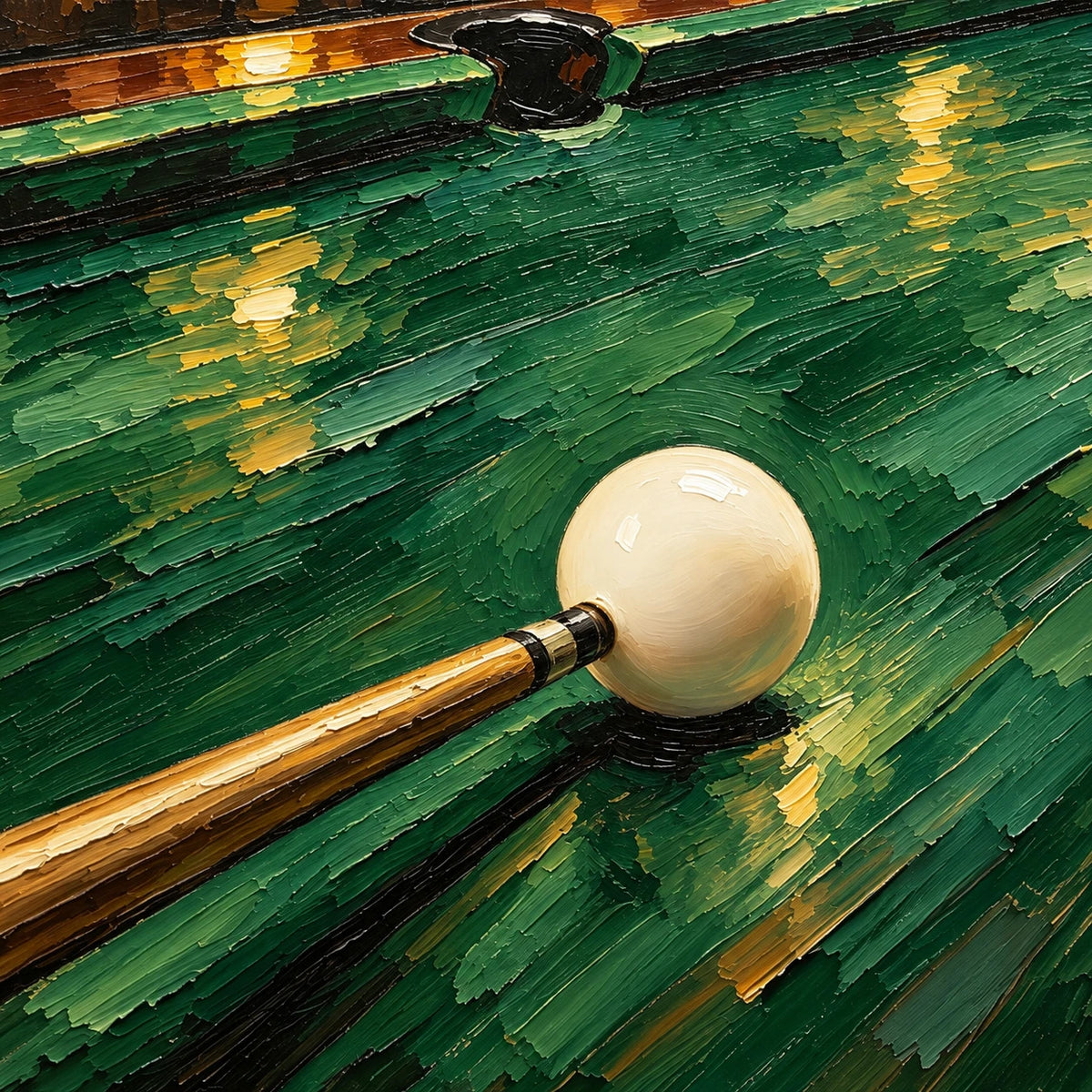 pool hall break, paint texture