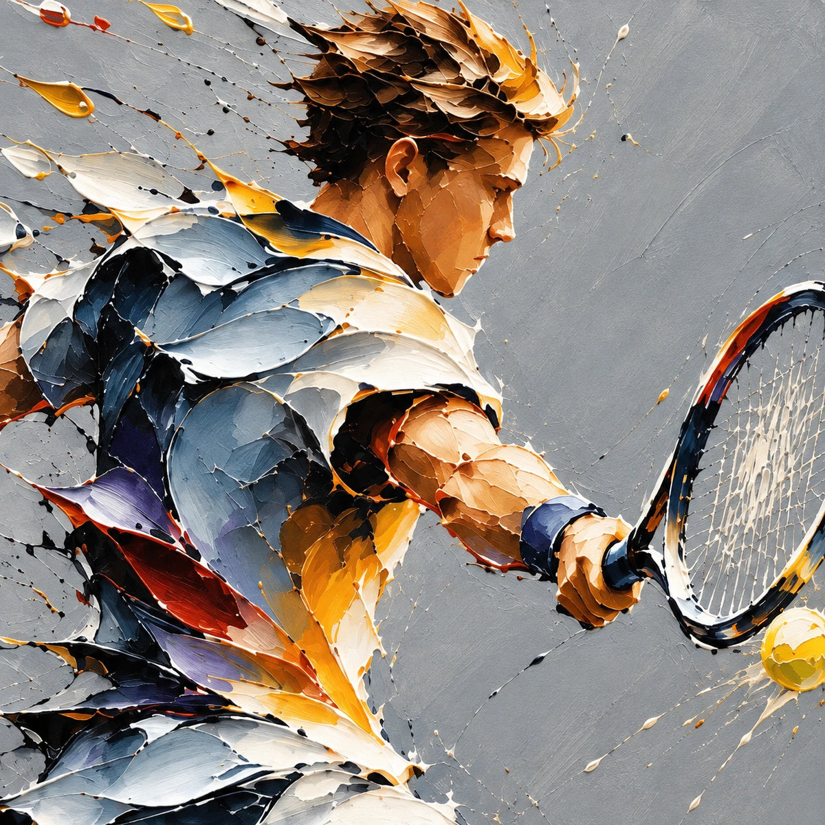 rally in motion, paint texture