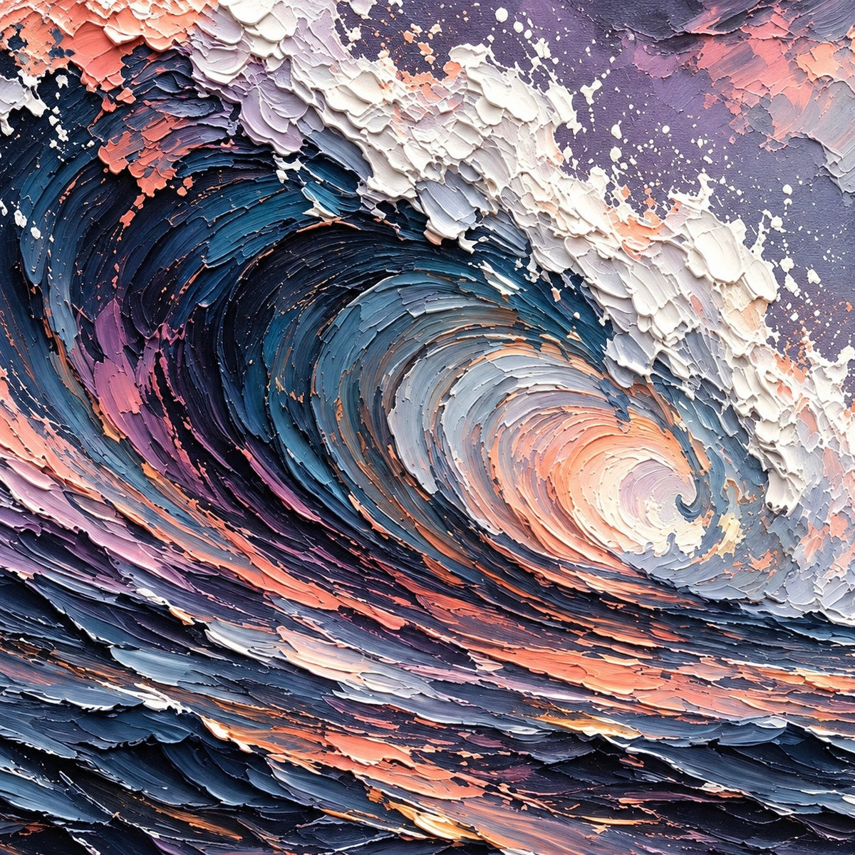 moonlit lavender breaker, paint texture