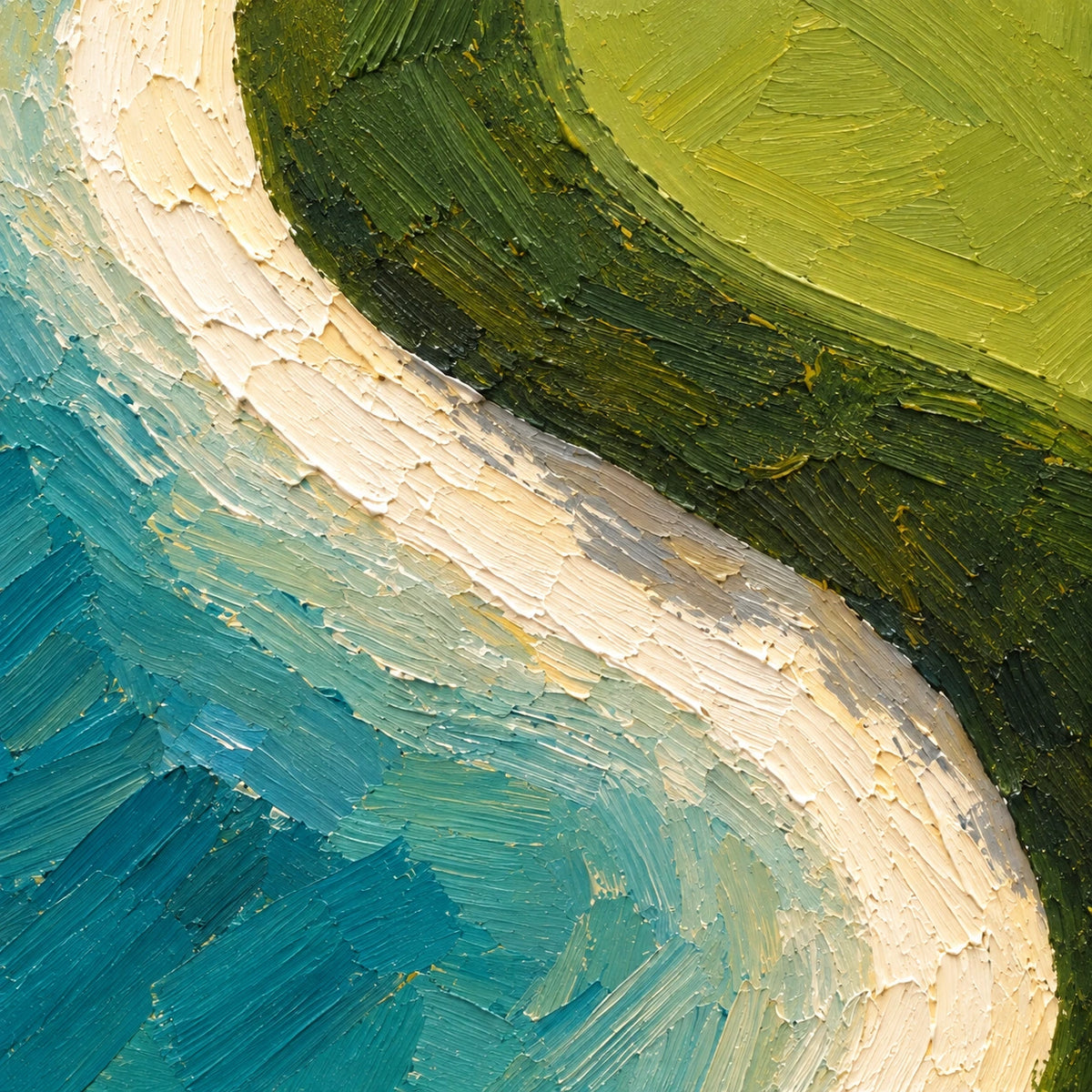 Hand-Painted Artwork | Tidal Gree [noon:detail:texture]
