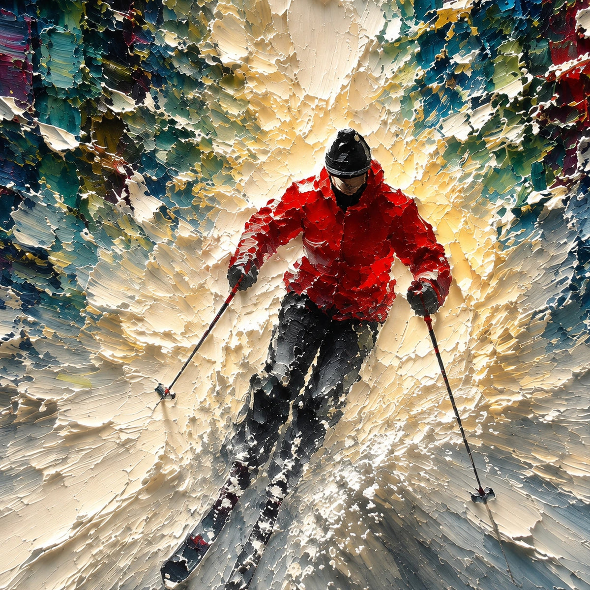 powder run, paint texture