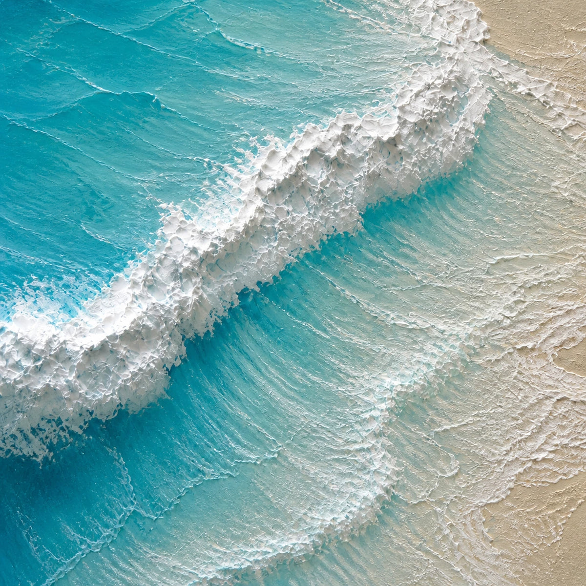 where the tide turns, paint texture