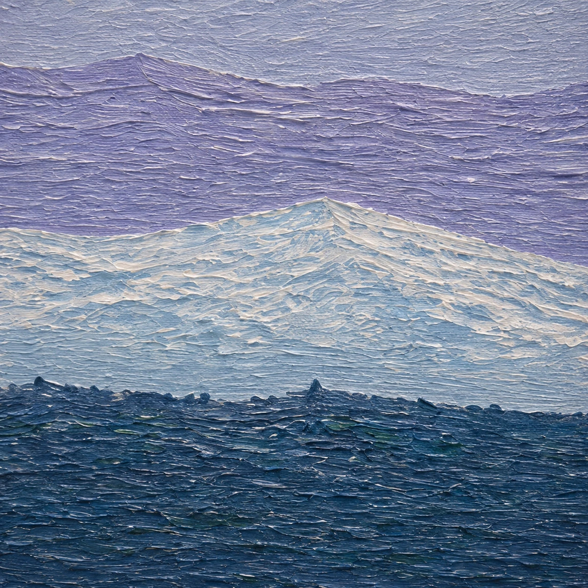 winter coast crossing, paint texture