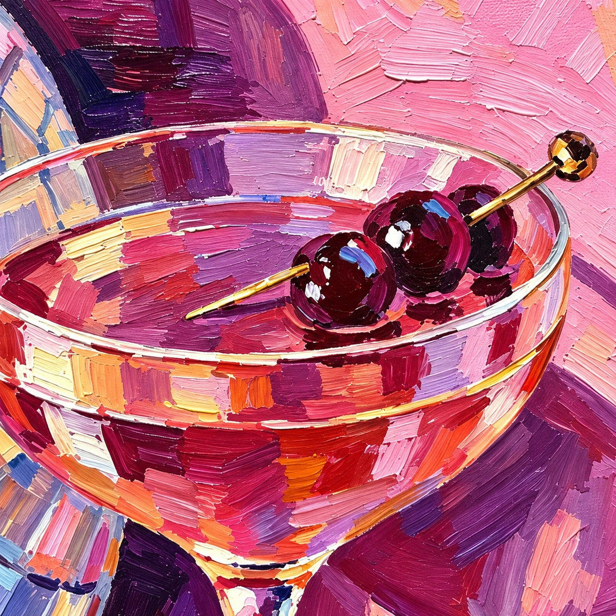 pink cocktail house, paint texture