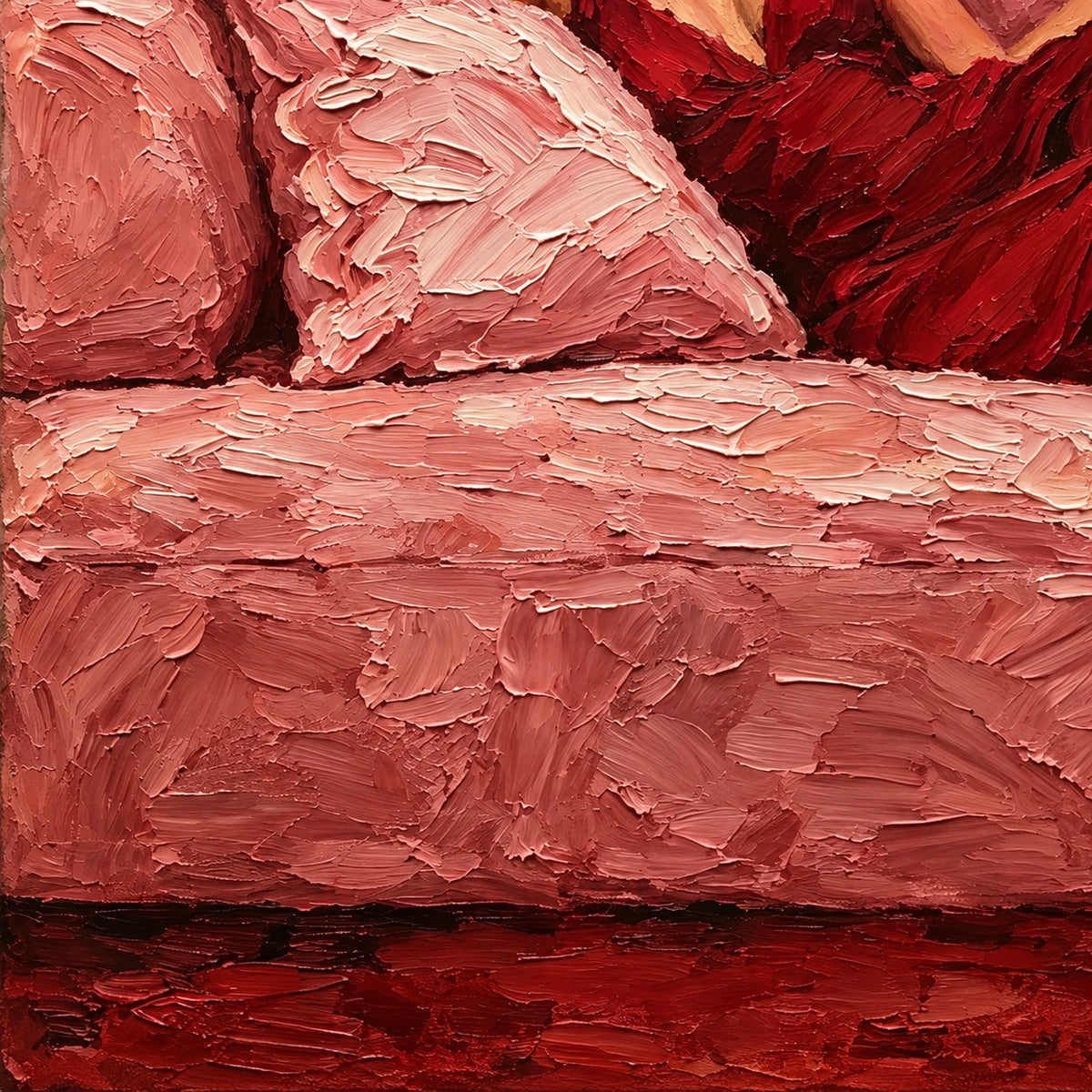 crimson pause, paint texture