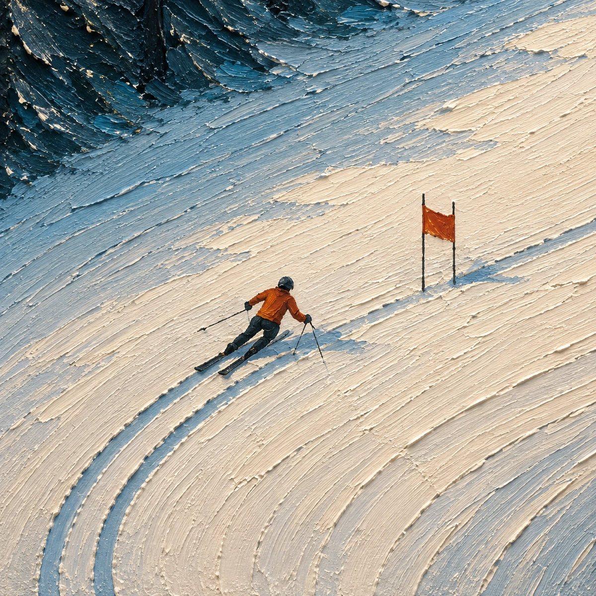 Powder Run Through the Pines [noon:detail:texture]