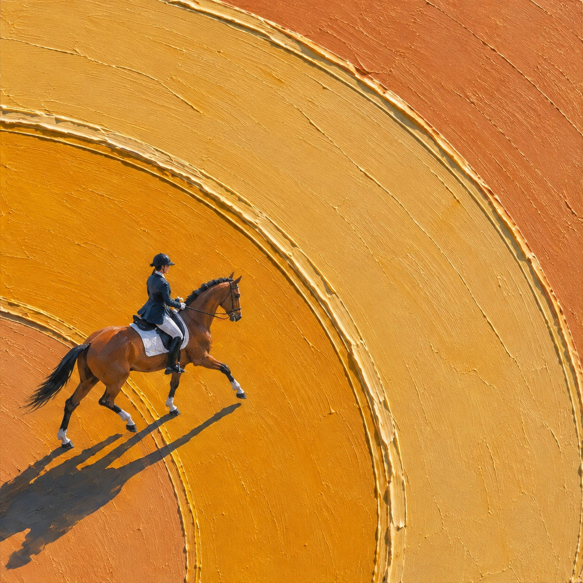 golden arc ride, paint texture
