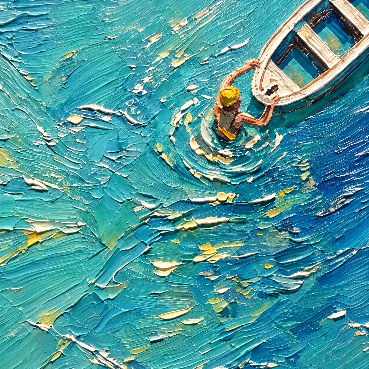 ocean wanderer, paint texture