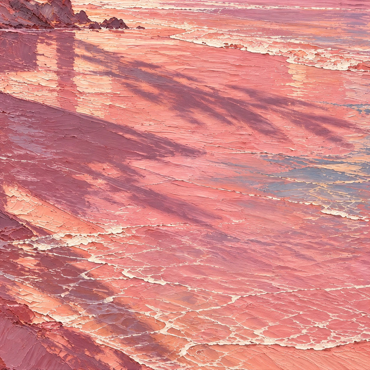 rosewater shore, paint texture