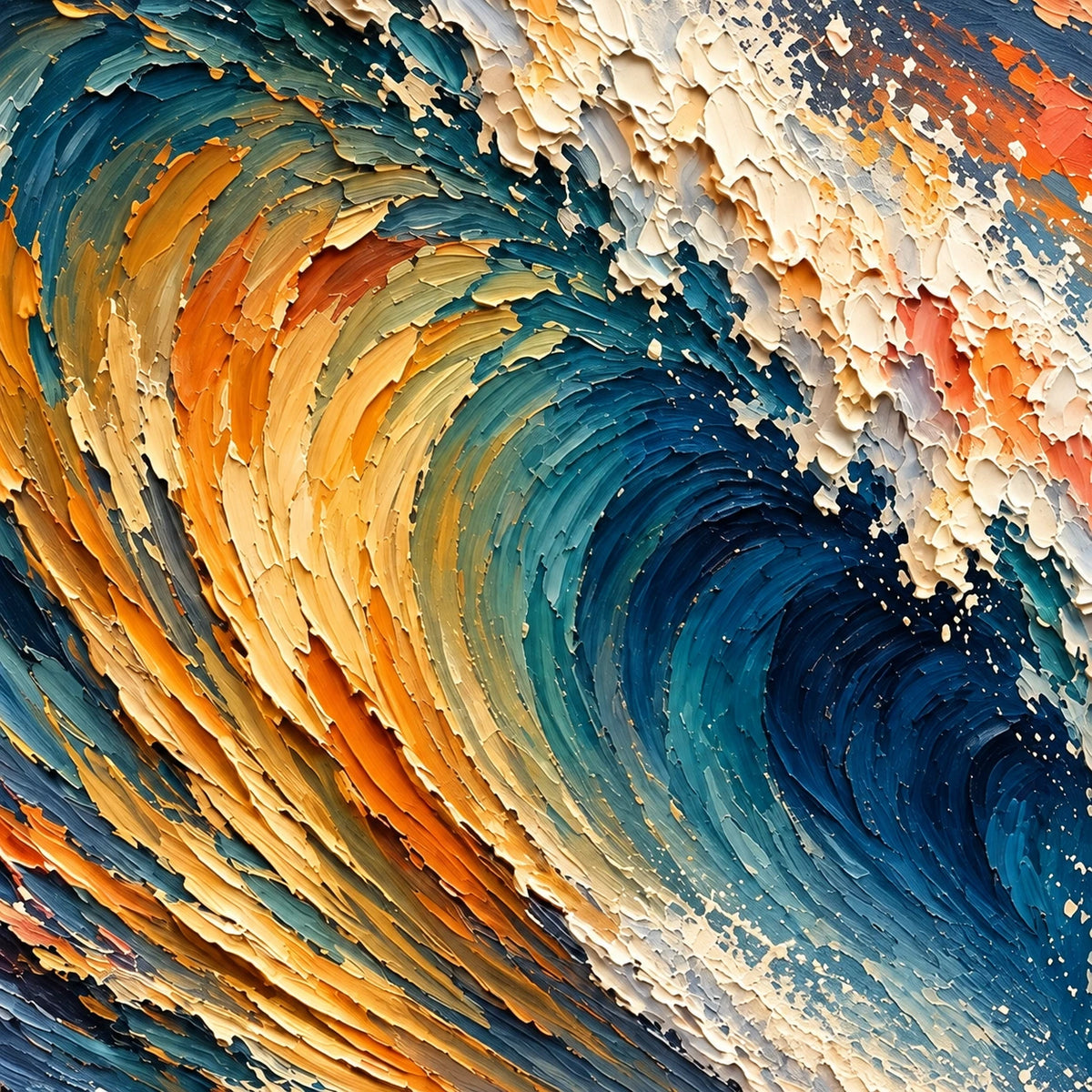 riding the blue break, paint texture