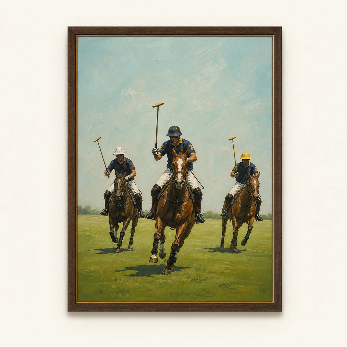 Hand-Painted Artwork | Field in Full Swing [noon:detail:framed-front]