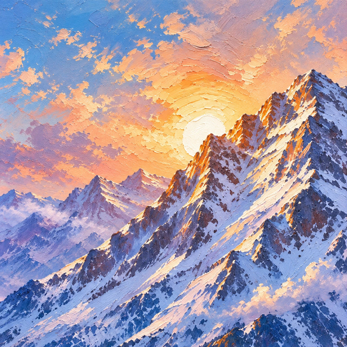 Dawn Reflected in Alpine Stillness [noon:detail:texture]