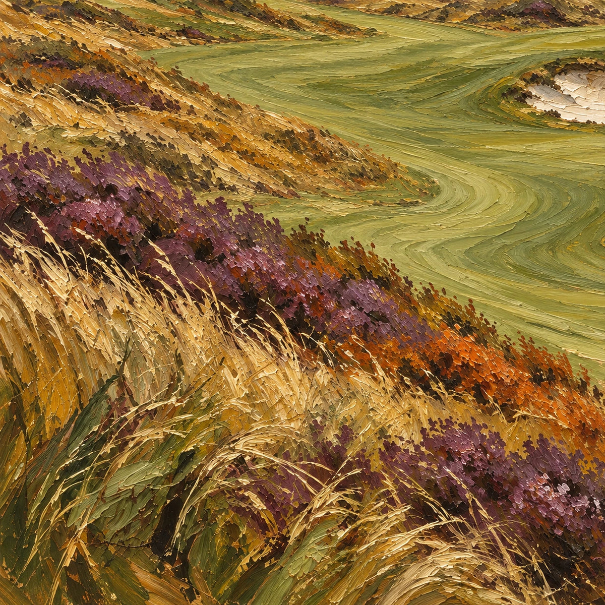 wild coast golf links, paint texture