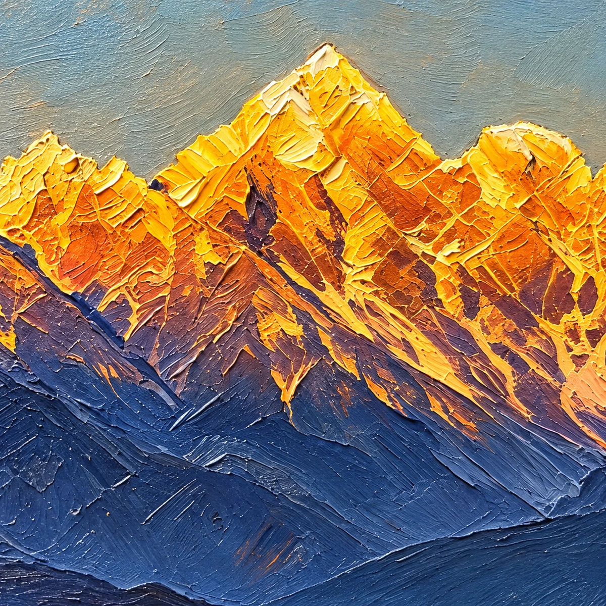 Golden Mountain Reflection [noon:detail:texture]