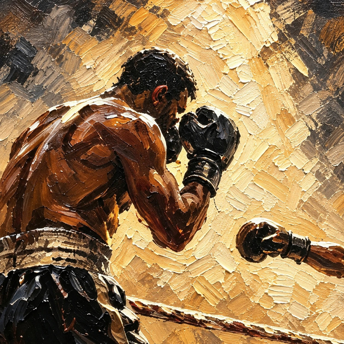 golden ring showdown, paint texture
