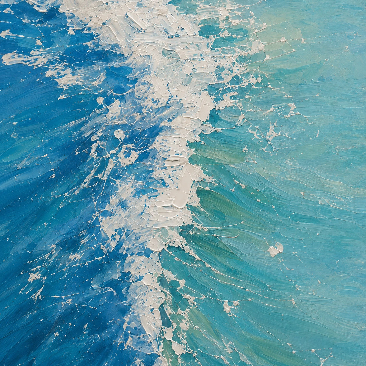 Hand-Painted Artwork | Coastal Surf Break [noon:detail:texture]