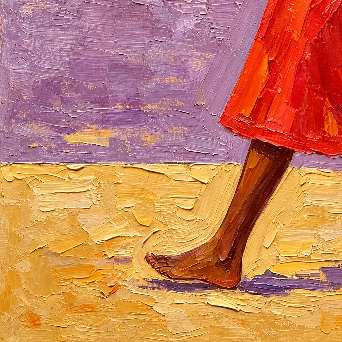 coastal stroll, paint texture