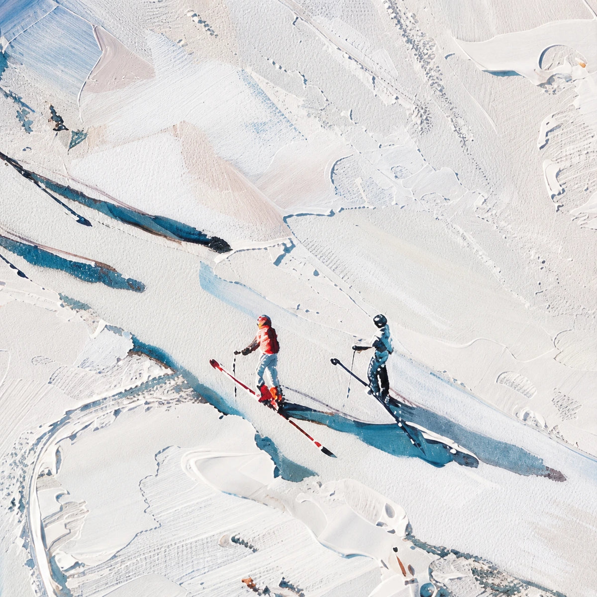Hand-Painted Artwork | Alpine Drift [noon:detail:texture]